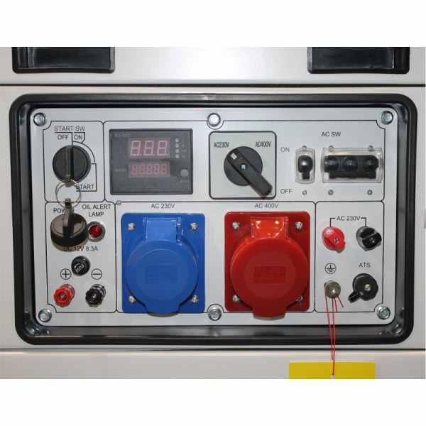 Шумоизолиран дизелов трифазен генератор Senci SCDG-10000SE TEQ 230/400 V, 7.5kW / 9.4 kVA